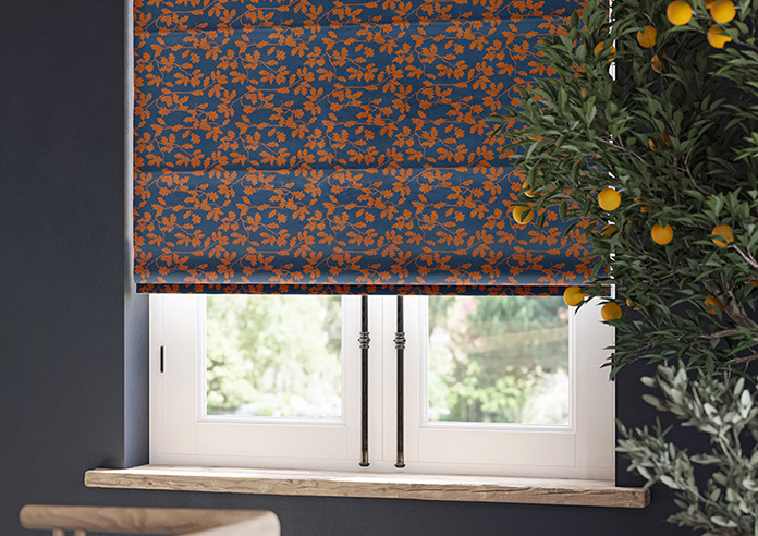 Oak Leaves Velvet, Autumn - Twist&Fit Roman Blind - Image 5